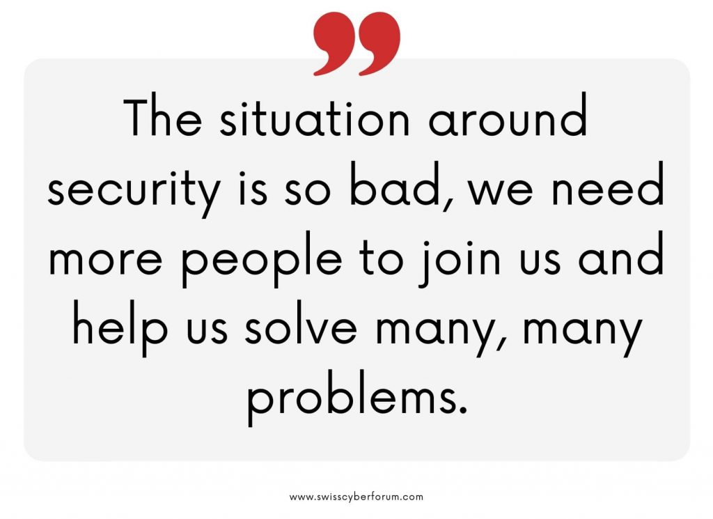 security expert interview series swiss cyber forum